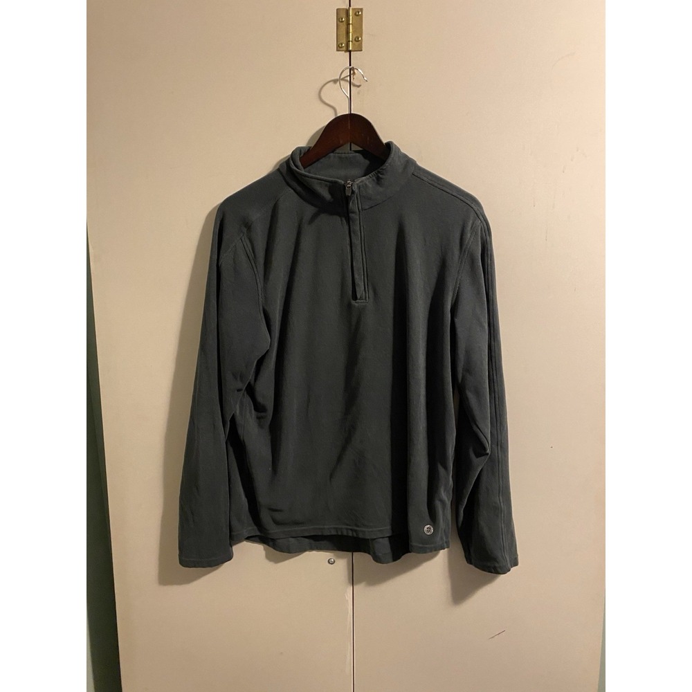 Mondetta Outdoor Project Pullover Mens Large Gray Quarter Zip Stretch Athletic